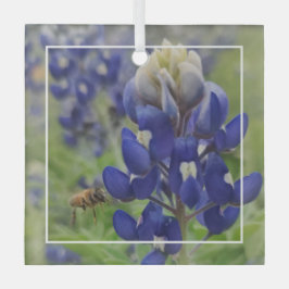Texas Bluebonnet Glasdekoration Ornament Aus Glas