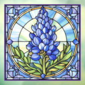 Texas Bluebonnet Glasdesign Fensteraufkleber (Blatt 3)
