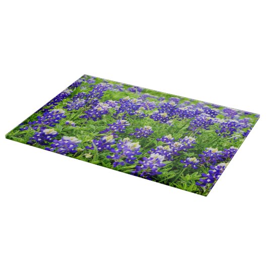 Texas Bluebonnet Glasschneidbrett Schneidebrett (Ecke)
