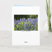Texas Bluebonnet Großmutter Happy Birthday Karte (Rückseite)