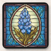 Texas Bluebonnet Hartglas Getränkeuntersetzer (Vorderseite)