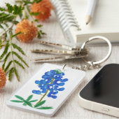 Texas Bluebonnet Inspiration Schlüsselanhänger (Vorderseite rechts)