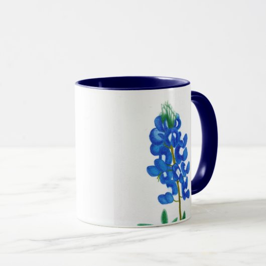 Texas Bluebonnet Inspiration Tasse (VorderseiteRechts)