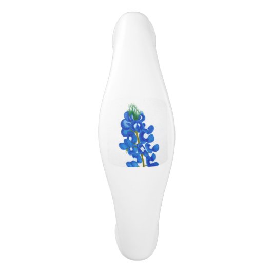 Texas Bluebonnet Kabinett Pull Keramik Schrankknauf (Vorderseite)
