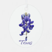 Texas Bluebonnet Metal Ornament Aus Metall (Rückseite)