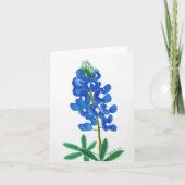 Texas Bluebonnet Note Card Karte (Vorderseite)