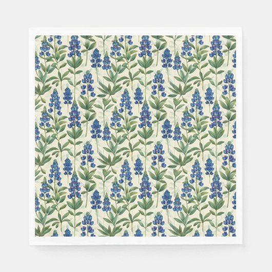 Texas Bluebonnet Papier Napkins Lupine Serviette (Vorderseite)