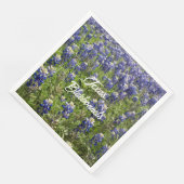 Texas Bluebonnet-Papier-Tischservietten | Staatsbl Serviette (Ecke)