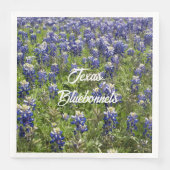 Texas Bluebonnet-Papier-Tischservietten | Staatsbl Serviette (Vorderseite)