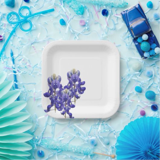 Texas Bluebonnet Papierplatte Pappteller (Party)