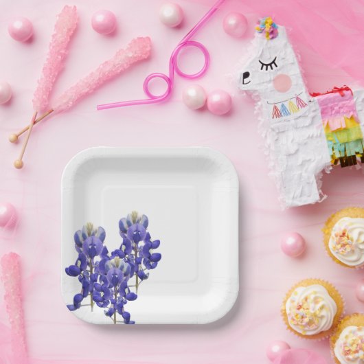 Texas Bluebonnet Papierplatte Pappteller (Party)