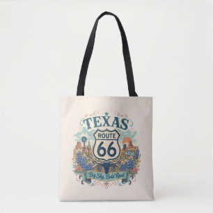 Texas Bluebonnet Route 66 Boho Roadtrip Stimmung Tasche