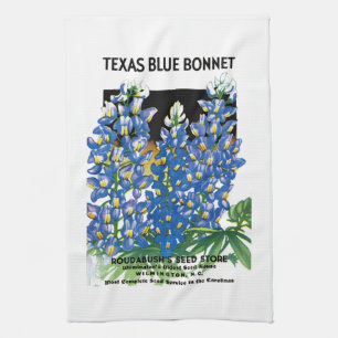 Texas Bluebonnet-Samenpaket Etikett Geschirrtuch