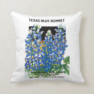 Texas Bluebonnet-Samenpaket Etikett Kissen