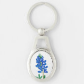 Texas Bluebonnet Schlüsselanhänger. Schlüsselanhänger (Vorderseite)