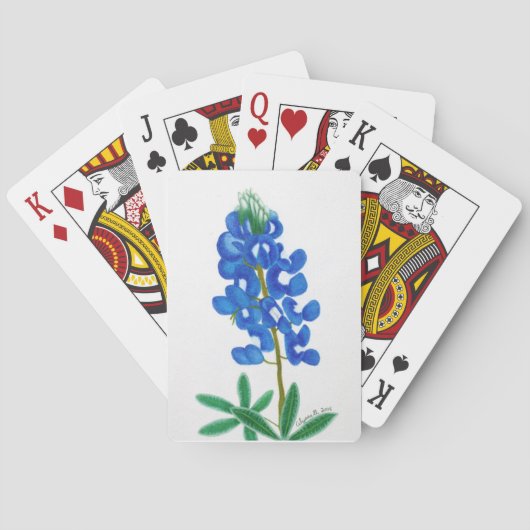 Texas Bluebonnet Spielkarten (Rückseite)