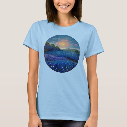 Texas bluebonnet T - Shirt drei (Vorderseite)