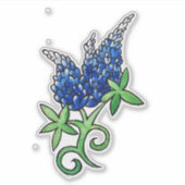 Texas Bluebonnet Texan Liebe Blume Aufkleber (Vorderseite)