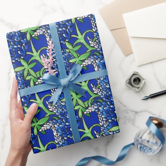 Texas Bluebonnet Texan Liebe Blume Geschenkpapier (Schenken)