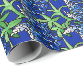 Texas Bluebonnet Texan Liebe Blume Geschenkpapier (Rolleneckpunkt)