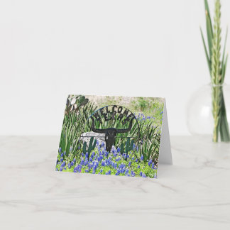 Texas Bluebonnet Welcome Karte