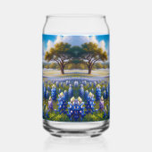 Texas Bluebonnet-Wiesenlandschaft Dosenglas (Links)
