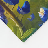 Texas Bluebonnet-Wiesenlandschaft Fleecedecke (Ecke)