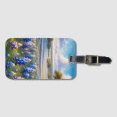 Texas Bluebonnet-Wiesenlandschaft Gepäckanhänger (Vorderseite (Horizontal))
