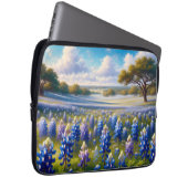 Texas Bluebonnet-Wiesenlandschaft Laptopschutzhülle (Vorne Rechts)