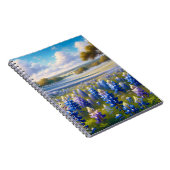 Texas Bluebonnet-Wiesenlandschaft Notizblock (Rechte Seite)