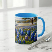 Texas Bluebonnet-Wiesenlandschaft Tasse