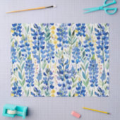 Texas Bluebonnet Wildblume Pattern Seidenpapier (Basteln)