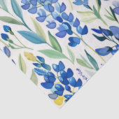 Texas Bluebonnet Wildblume Pattern Seidenpapier (Detail)