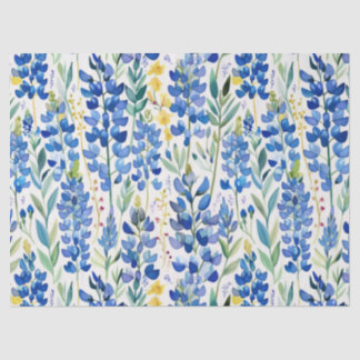 Texas Bluebonnet Wildblume Pattern Seidenpapier
