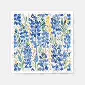 Texas Bluebonnet Wildblume Pattern Serviette (Vorderseite)
