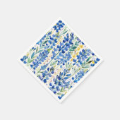 Texas Bluebonnet Wildblume Pattern Serviette (Ecke)