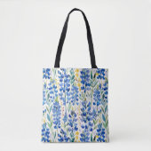 Texas Bluebonnet Wildblume Pattern Tasche (Vorderseite)