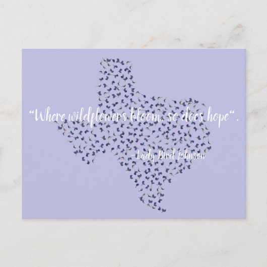 Texas Bluebonnet Wildblumen Postcard Postkarte (Vorderseite)