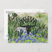 Texas Bluebonnet Willkommen Postkarte (Vorne/Hinten)