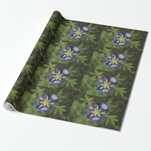 Texas Bluebonnet Wrapping Paper Geschenkpapier (Ungerollt)