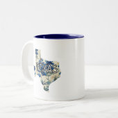 Texas Bluebonnet Zweifarbige Tasse (Vorderseite Links)