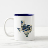 Texas Bluebonnet Zweifarbige Tasse (Links)