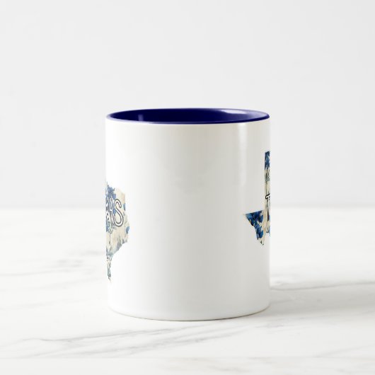 Texas Bluebonnet Zweifarbige Tasse (Mittel)