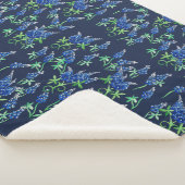 Texas Bluebonnets Bloral Blue Sherpadecke (3/4)
