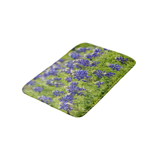 Texas Bluebonnets Blume Bath Mat Badematte (Schrägansicht)