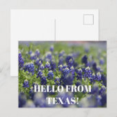 Texas Bluebonnets Blume Wildblume Blue Floral Postkarte (Vorne/Hinten)