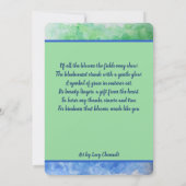 Texas Bluebonnets Dankeskarte (Rückseite)