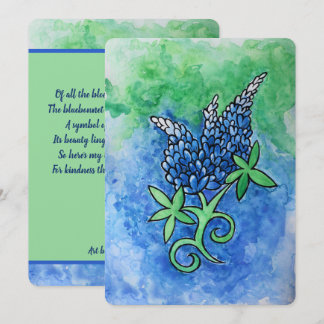 Texas Bluebonnets Dankeskarte