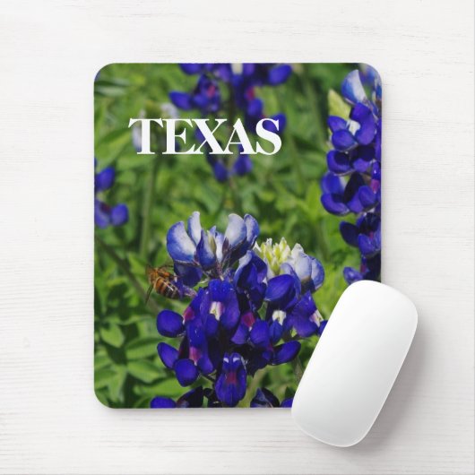 Texas Bluebonnets Designer Mousepad (Mit Mouse)