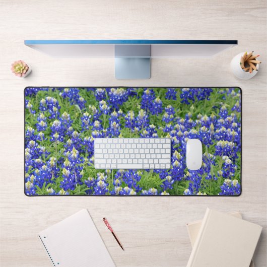 Texas Bluebonnets Desk Mat Pad Schreibtischunterlage (Büro 1)